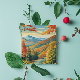 De Blue Ridge Parkway Feestdagenkaart