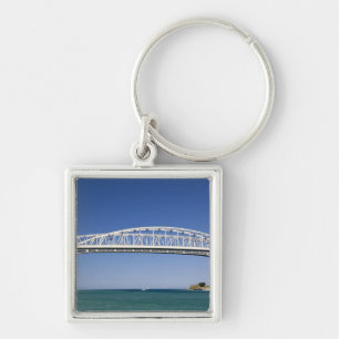De Blue Water Bridge is een brug met twee overspan Sleutelhanger