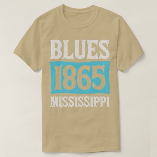De Blues 1865  T-shirt (Design voorkant)
