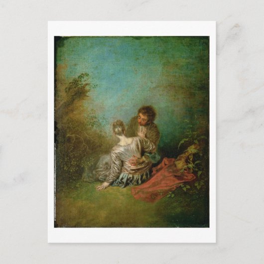 De blunder, c.1717 (olie op canvas) briefkaart (Voorkant)