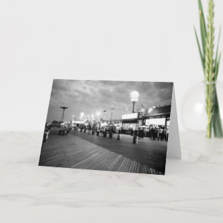 'De Boardwalk 's Nachts' Lege Wenskaart Kaart
