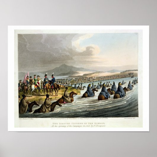 De Boasted Crossing van de Niemen bij de opening Poster (Voorkant)