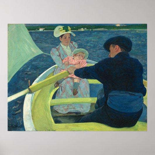 De Boating Party - Mary Cassatt Fine Art Poster (Voorkant)
