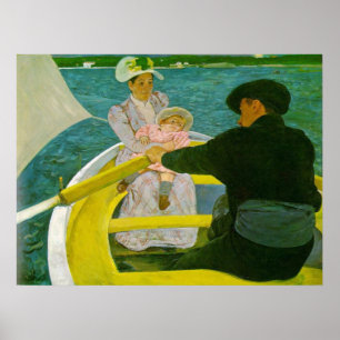 De Boating Party, Mary Cassatt Poster