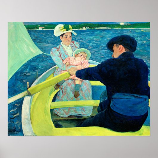 De Boating Party van Mary Cassatt Poster (Voorkant)