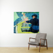 De Boating Party van Mary Cassatt Wandkleed (In Situ (horizontaal))