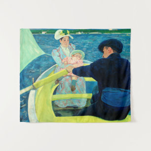 De Boating Party van Mary Cassatt Wandkleed