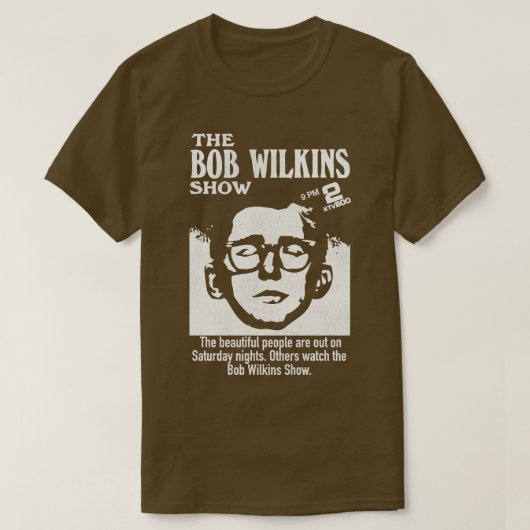 De Bob Wilkins Show Horror Host Creature feature T-shirt (Design voorkant)