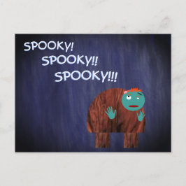 De bochel als een zombie feestdagenkaart