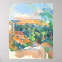 De bocht op straat - Paul Cézanne Fine Art