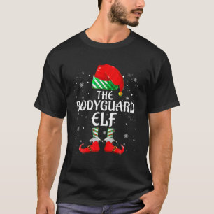 De Bodyguard Elf Familie Bijpassende Groep Kerstmi T-shirt