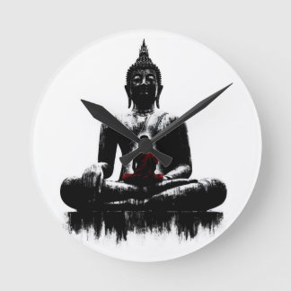 De Boeddha-wandklok Ronde Klok