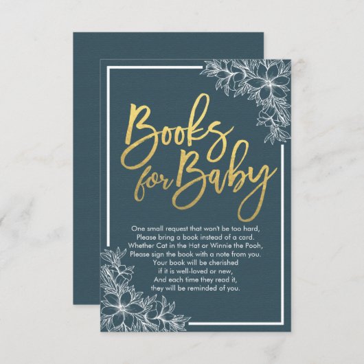 De Boeken van het baby shower voor Baby/brengen ee Kaart (Voorkant / Achterkant)