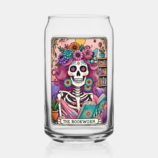 De boekworm blikvorm glas (Achterkant)