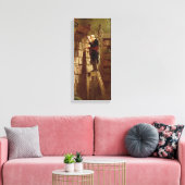 De boekworm canvas afdruk (Insitu (Woonkamer))