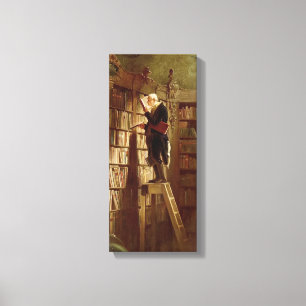 De boekworm canvas afdruk