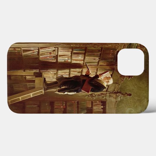 De boekworm Case-Mate iPhone case (Achterkant (horizontaal))