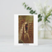 de boekworm door Carl spitzweg Briefkaart (Staand voorkant)