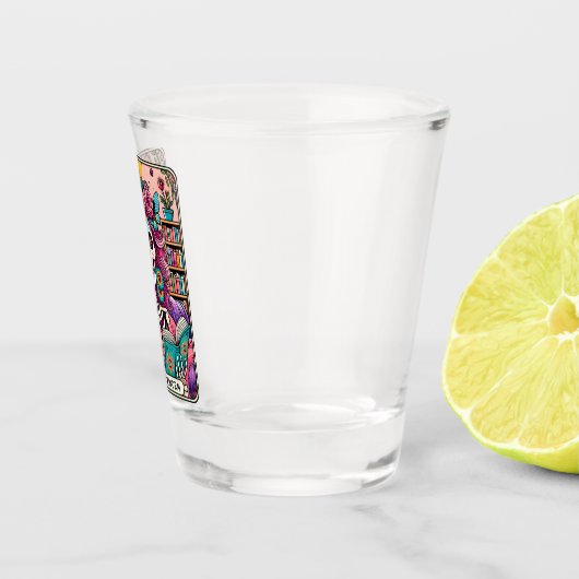 De boekworm shot glas (Rechts)