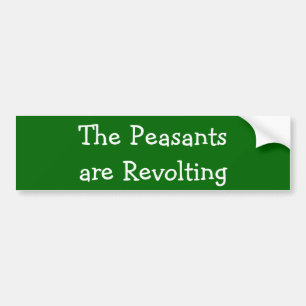 De boeren trekken zich terug bumpersticker