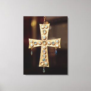 De boerkop van een Visigoth koning Canvas Afdruk