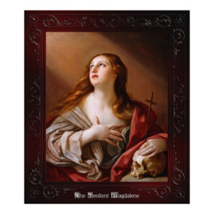 De Boetvaardige Magdalena door Guido Reni Foto Afdruk