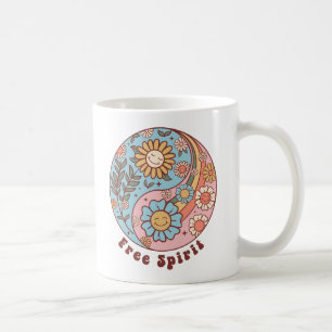 De Boho Retro Bloemen Koffiemok