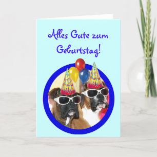 De Bokser Geburtstag Hunde Karte van Gute van Kaart