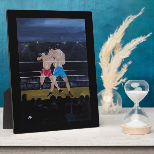 De boksers Schilderij van Alfred Fox Fotoplaat (Zijkant)