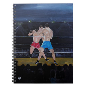 De boksers Schilderij van Alfred Fox Notitieboek