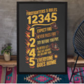 De Bold Firefighters Code Foto Afdruk