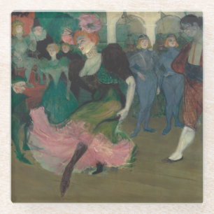 De Bolero dansen - Toulouse-Lautrec Schilderij Glazen Onderzetter