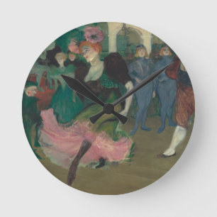 De Bolero dansen - Toulouse-Lautrec Schilderij Ronde Klok