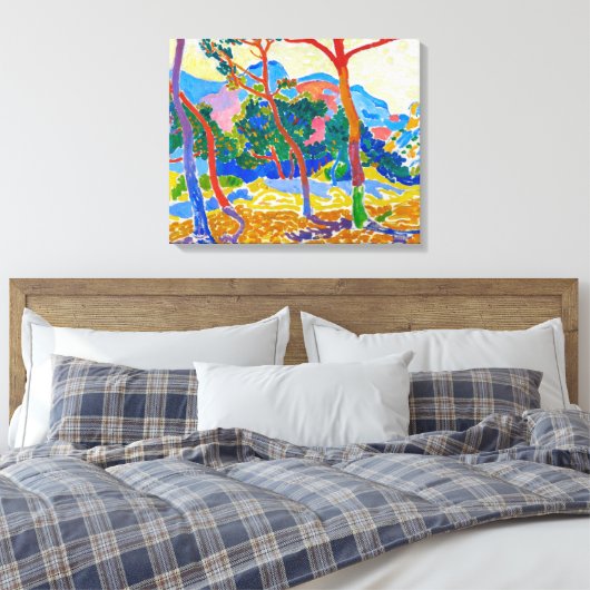 De bomen | Andre Derain | Canvas Afdruk (Insitu (Slaapkamer))