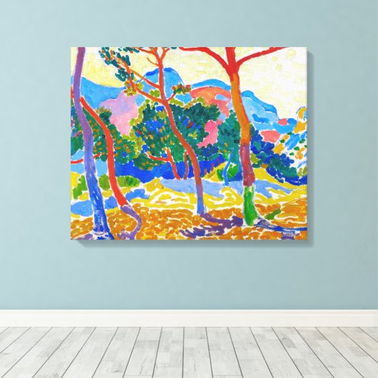 De bomen | Andre Derain | Canvas Afdruk (Insitu (Houten vloer))