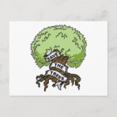 De bomen opslaan briefkaart (Voorkant)