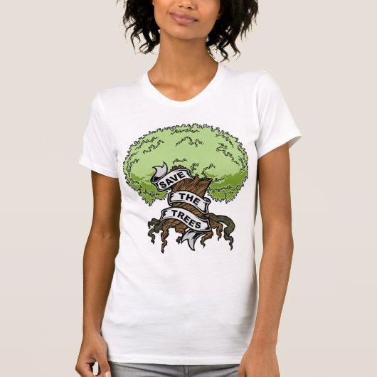 De bomen opslaan t-shirt (Voorkant)