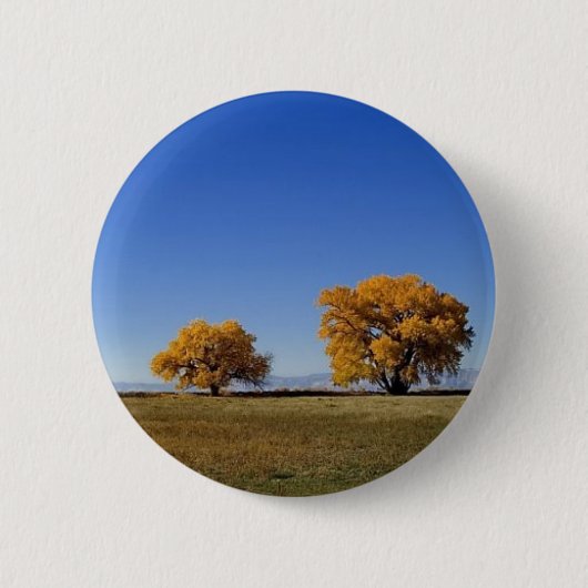 De bomen ronde button 5,7 cm (Voorkant)