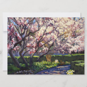 De bomen van Apple in Bloom die sparen de Datum sc Save The Date