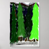 De bomen van een doorgang poster (Voorkant)