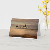 De Bommenwerper XH558 van Vulcan van Avro Kaart (Gele Bloem)