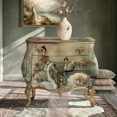 De bonne grâce Zwaan & Bloemenmeer Tissuepapier