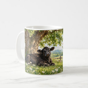 De bons jours se passent ici Mug Vache Noire