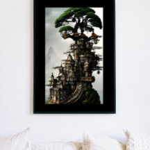 De Bonsai Treehouse Fantasy Art