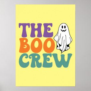 De Boo Crew - Ghost - Grappig Halloween Poster