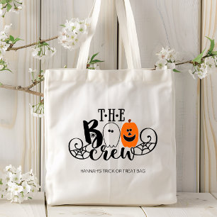De Boo Crew Halloween Ghost Pumpkin op persoonlijk Tote Bag