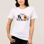 De Boo Crew Halloween Ghost Pumpkin Tri-Blend Shirt (Voorkant)
