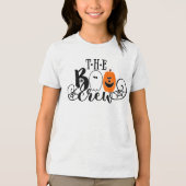 De Boo Crew Halloween Ghost Pumpkin Tri-Blend Shirt (Voorkant)
