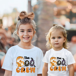De Boo Crew kleurrijke Halloween familie matching T-shirt