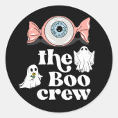 De Boo Crew | Spooktacular Halloween Squad Ronde Sticker (Voorkant)